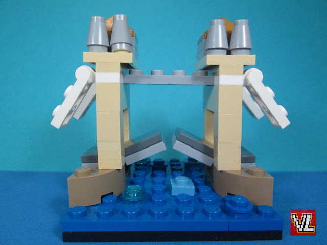 MOC LEGO London Tower Bridge, em micro escala