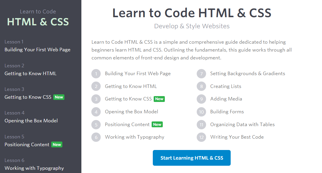 Free Technology for Teachers: Learn HTML & CSS Through a Free 12 Part Guide