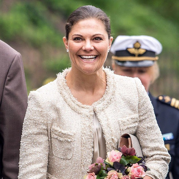 Crown Princess Victoria of Sweden attended the annual meeting of the Friends of Nordiska Museet and Skansen on May 5, 2014 in Stockholm, Sweden.