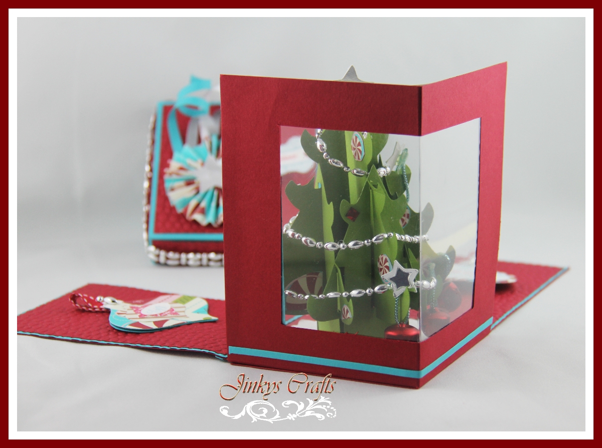 Jinky's Crafts & Designs CHRISTMAS WINDOW GIFT BOX Day 2