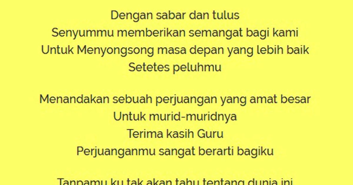 24+ Contoh Puisi Dalam Bahasa Inggris Tentang Pendidikan