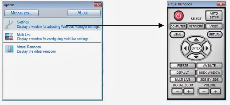 belajar proyektor: Software Panasonic Wireless Manager v.6.0.2