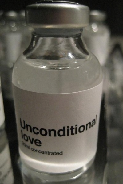 Medicinflaske: Unconditional love