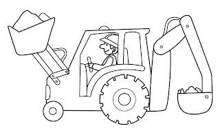 BAGGER MALVORLAGEN - Malvorlagen