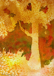 watercolor trees techniques painted tree negative paint watercolour prism shapes spring