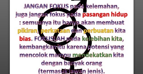 Kekurangan Kita dan Pasangan Hidup - Hidup Adalah PERJUANGAN