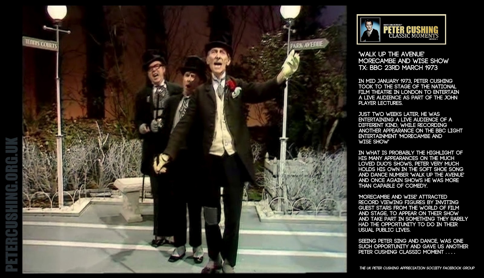 (PCASUK) PETER CUSHING CLASSIC MOMENT