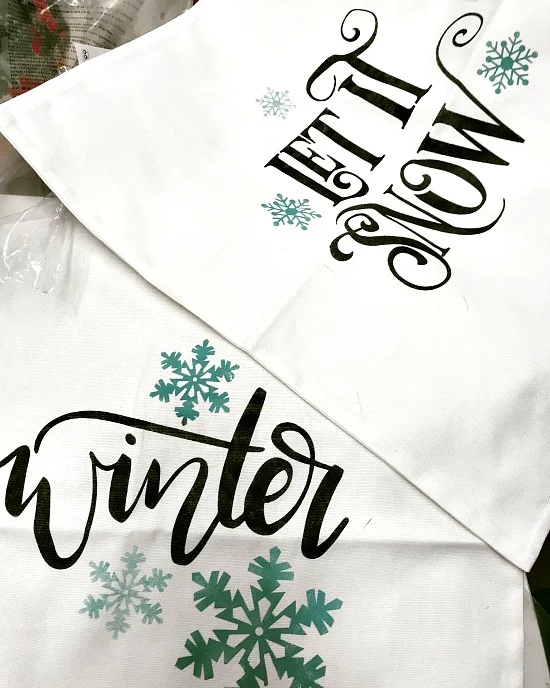 Winter themed DIY pillow covers