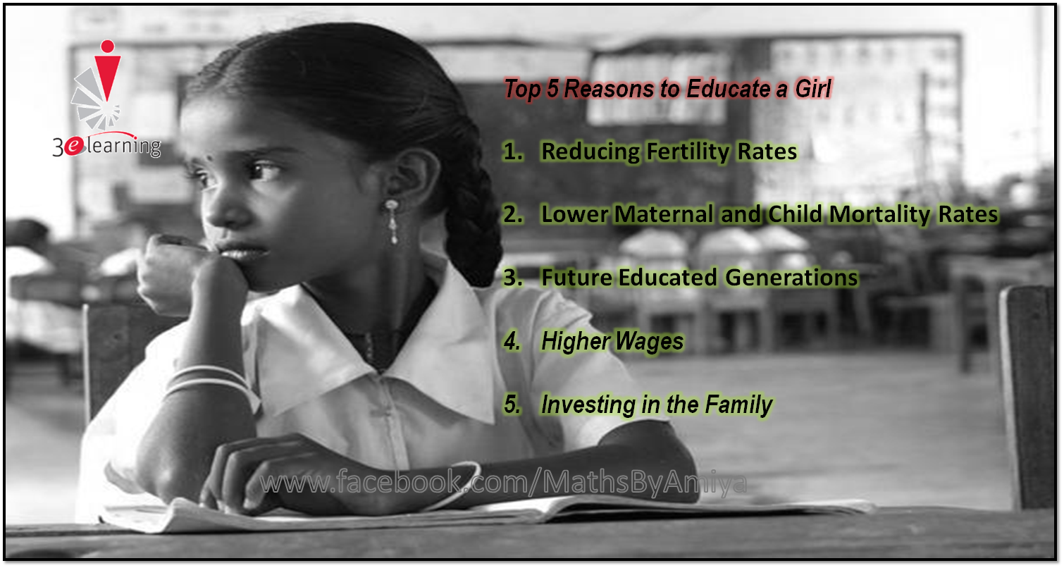 3E LEARNING Top 5 Reasons to Educate a Girl