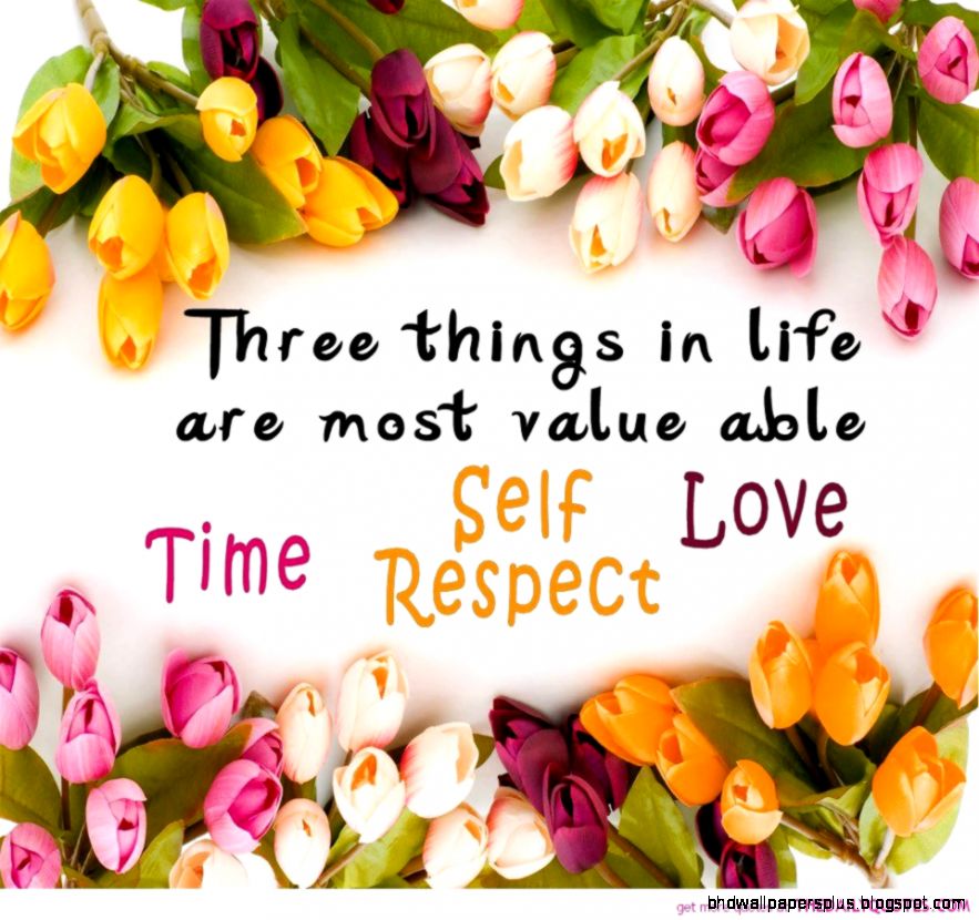 cute quotes with flowers design self respect love time quote