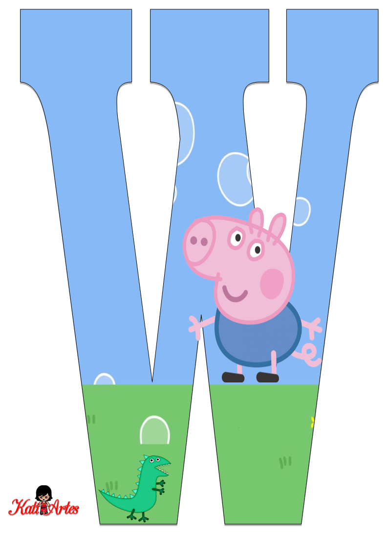 Alfabeto de George Pig. - Oh my Alfabetos!