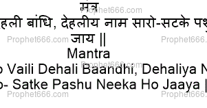 Mantra to Remove Animal Diseases