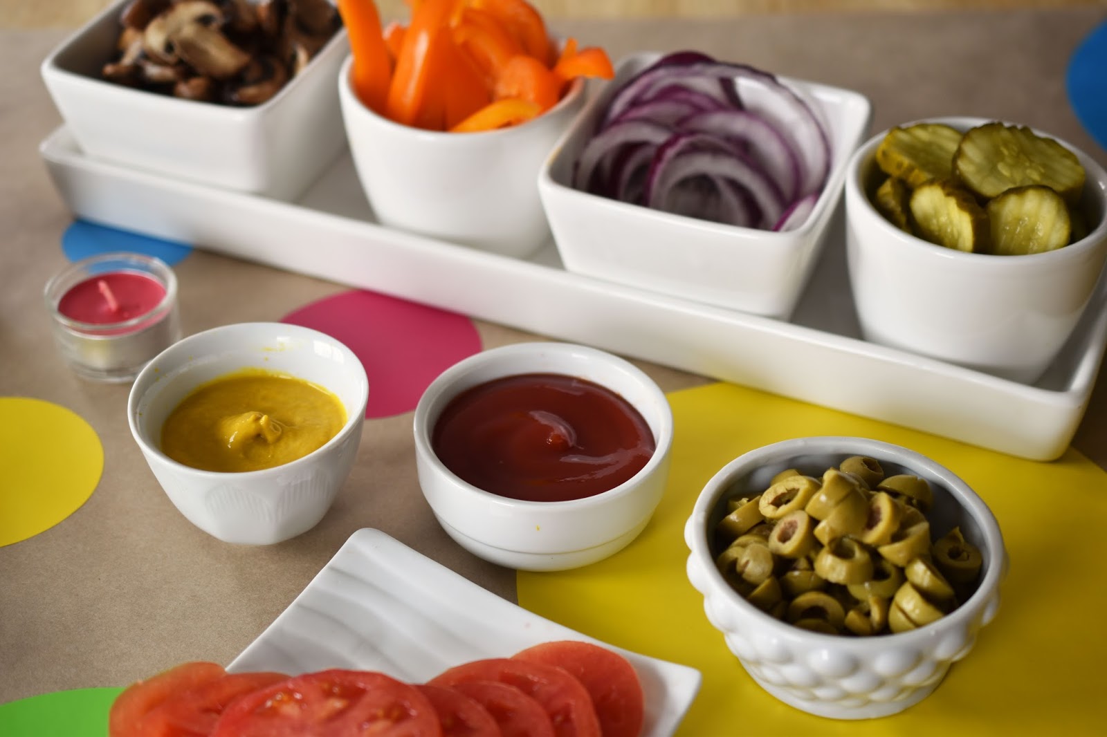 Woman in Real Life Celebrate Spring Party With Veggie Burger Bar