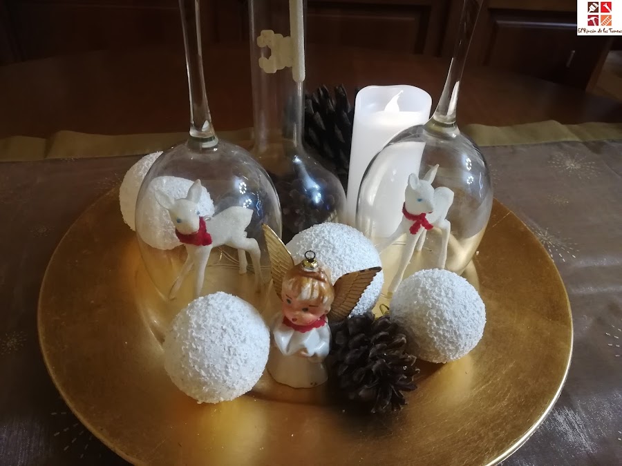 centro de mesa navideño