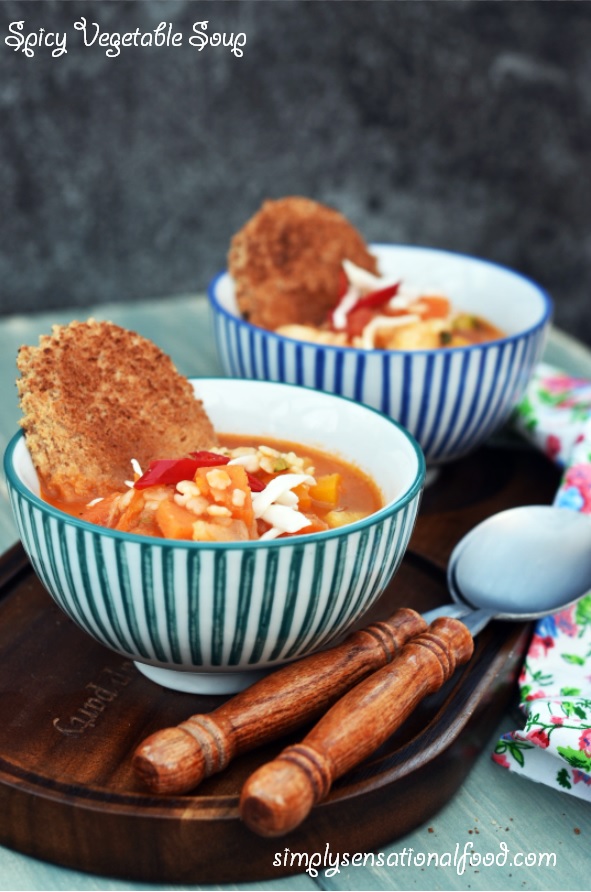 Spicy Vegetable Soup 52 Diet simply.food