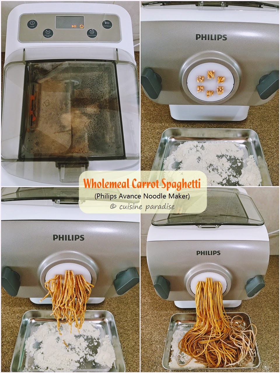 Associëren aanklager maïs Cuisine Paradise | Singapore Food Blog | Recipes, Reviews And Travel: [3  recipes] Homemade Pasta using Philips Noodle Maker (HR2365/05)