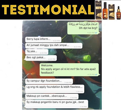 Sesuai untuk kulit berminyak, berjerawat, rahsia make up flawless,testimonial