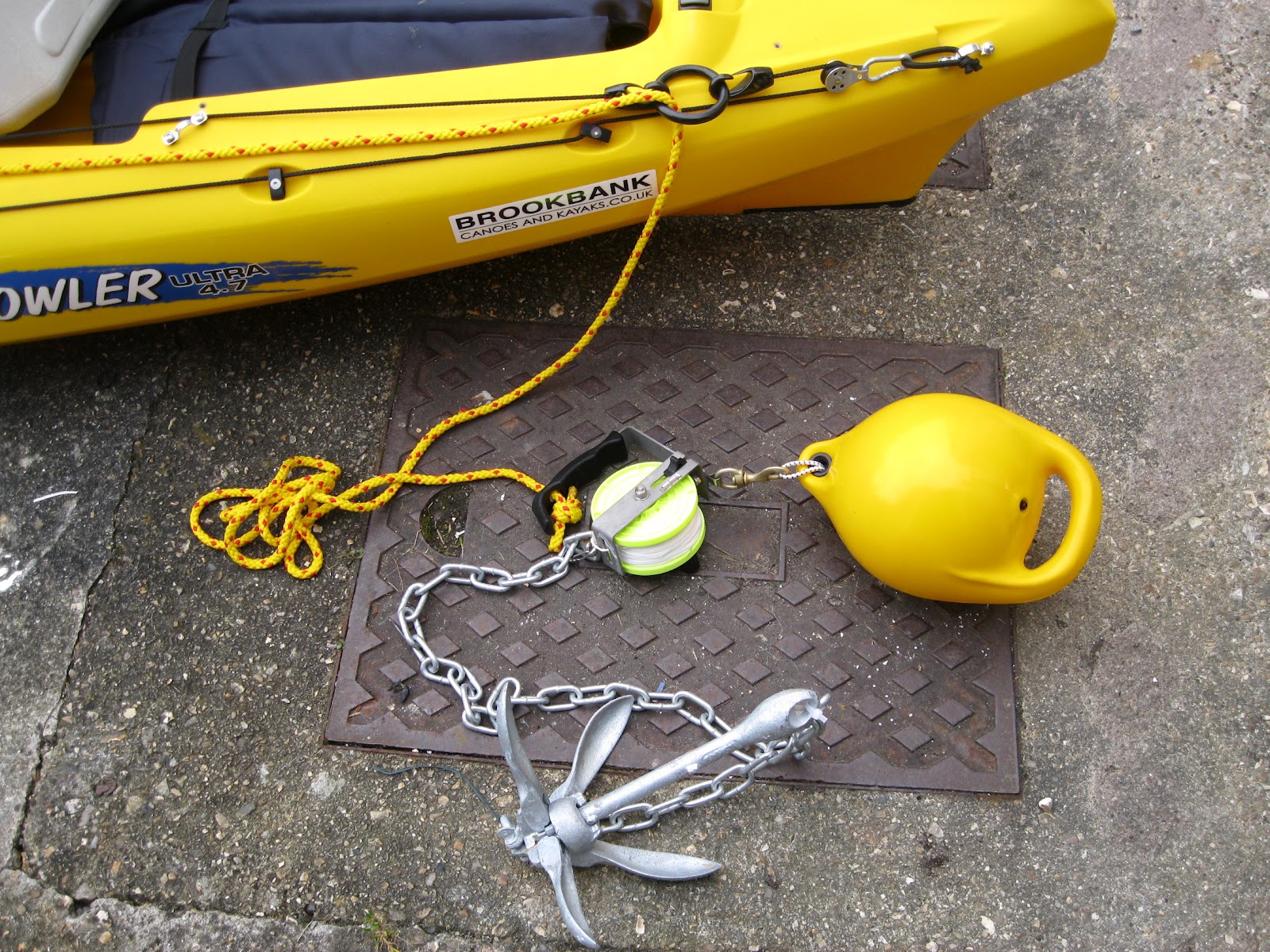 South West Kayak Fishing Anchor Trolley Set Up