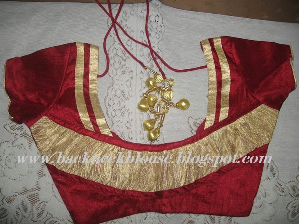 BACK NECK BLOUSE READY MADE AND CUSTOMIZED DESIGNER BLOUSE WITH BLOUSE DESIGNS CATALOGUE 