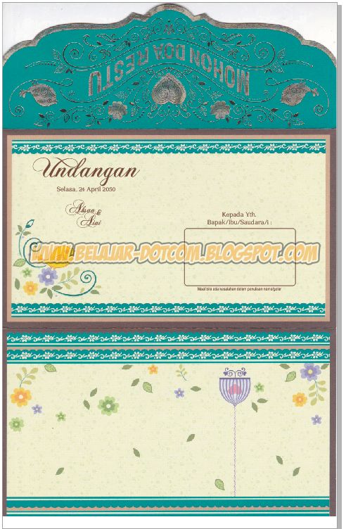 Contoh Undangan Pernikahan Simpel Dan Elegan Erba 88188 Format Cdr Kumpulan Tutorial