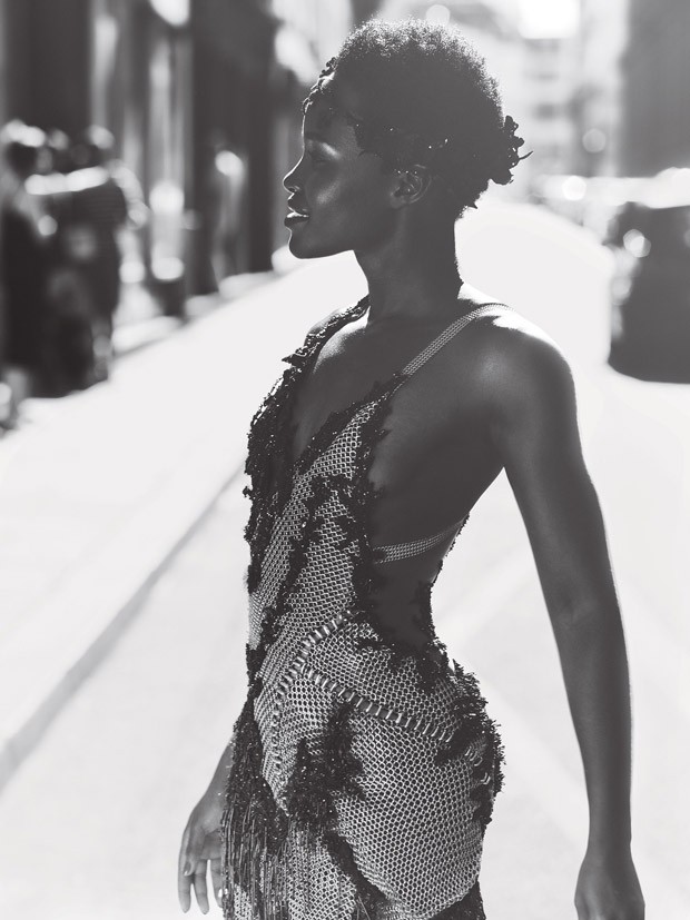Lupita Nyong'o is glamorous for Vogue US October 2015