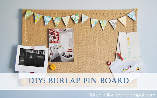 How to Make a Burlap Pin Board