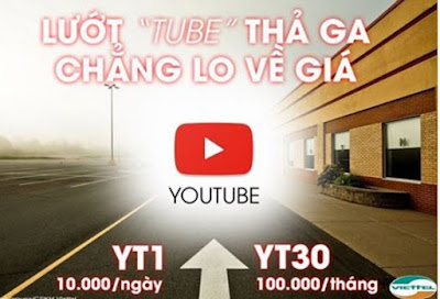 đăng ký gói 4G Youtube Viettel 1 ngày