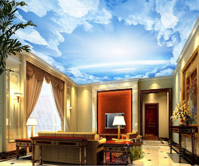 New 3d ceiling art designs for modern interior