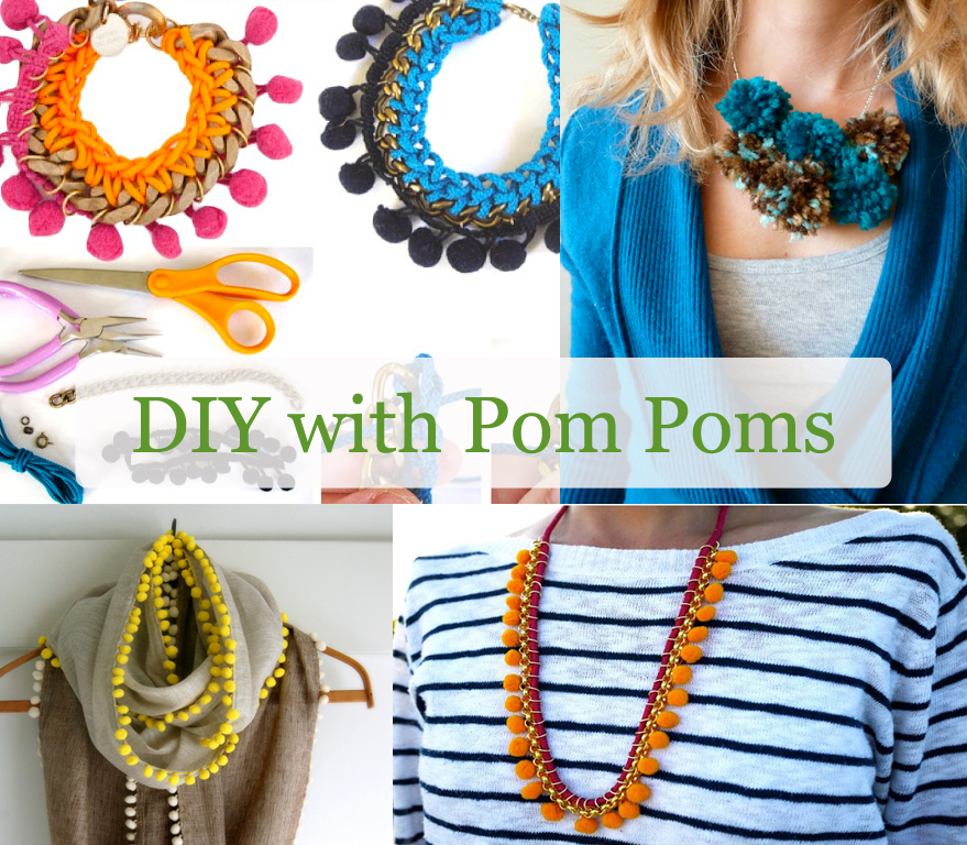 Wardrobe Recycle Scissors Out Pom Poms!