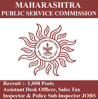 MPSC Admit Card 2017 |1008 Posts | SI, Sales Tax Inspector Jobs | Sarkari Naukri Maharashtra Public Service Commission, MPSC, freejobalert, Sarkari Naukri, MPSC Admit Card, Admit Card, mpsc logo