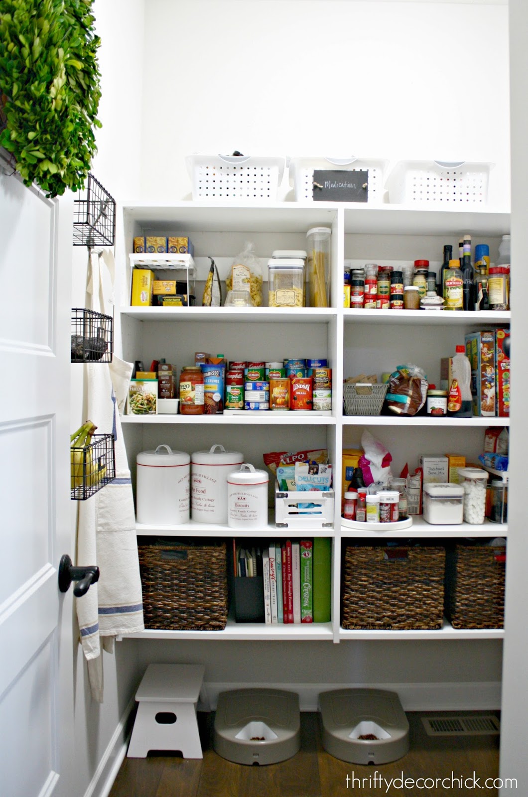 Prevent Rattan Baskets From Scratching, How To Protect Painted Pantry Shelves