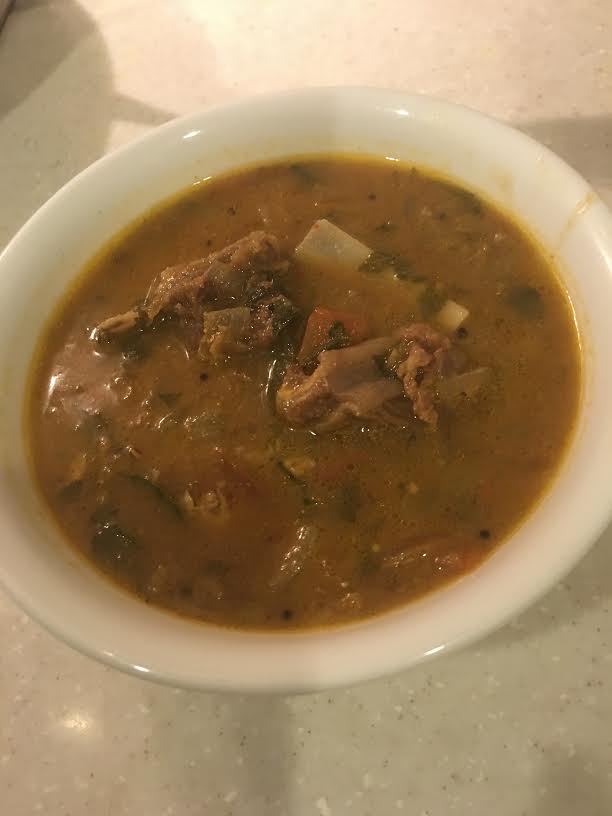 ANGLOINDIAN CUISINE BONE PEPPER WATER / BREAST BONE PEPPER WATER