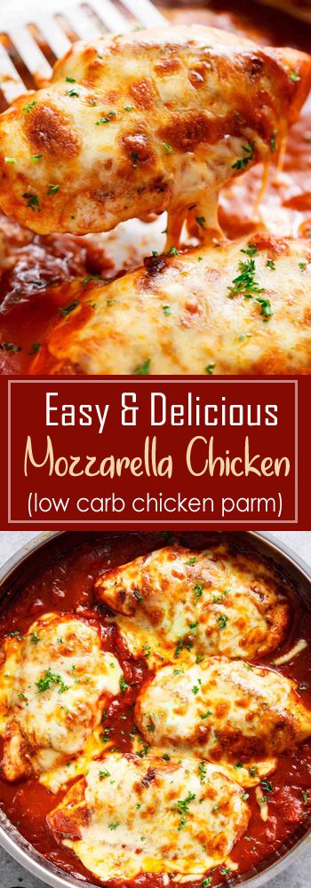 Barbara Recipes: Easy Mozzarella Chicken (Low Carb Chicken Parma)