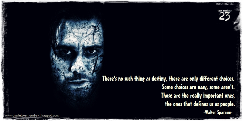 Quote To Remember The Number 23 2007