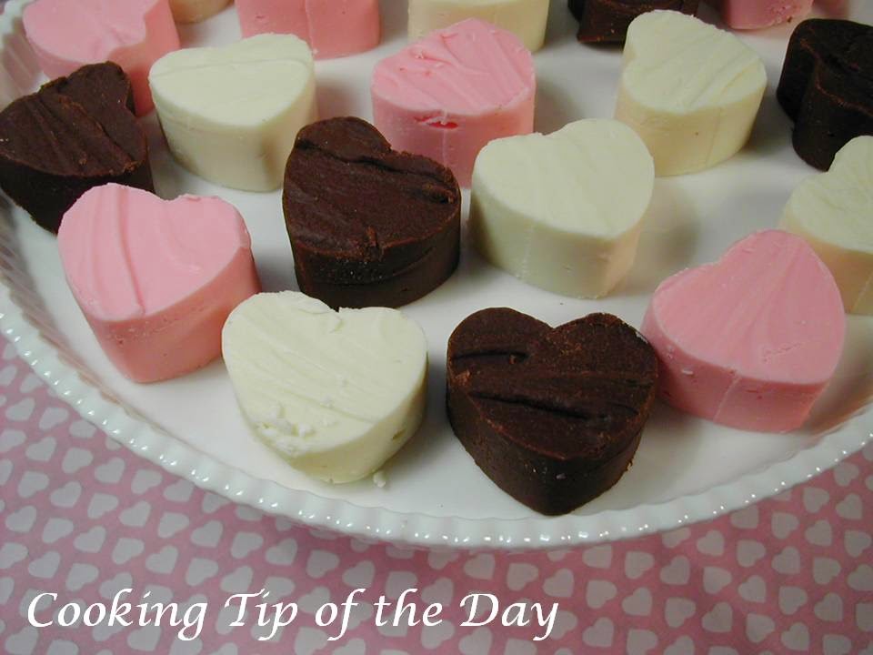 Cooking Tip of the Day Easy Fudge Hearts