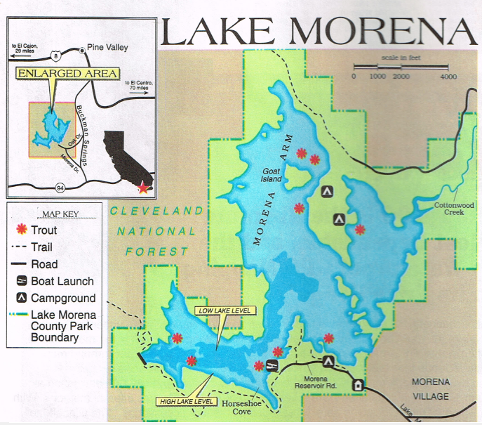 Wes' Travels to California Lakes: Lake Morena - San Diego County 
