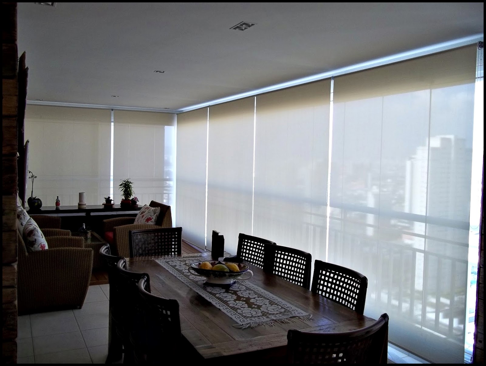 PERSIANAS EM TABOÃO DA SERRA : Persianas Rolô Para Sacadas De Vidro