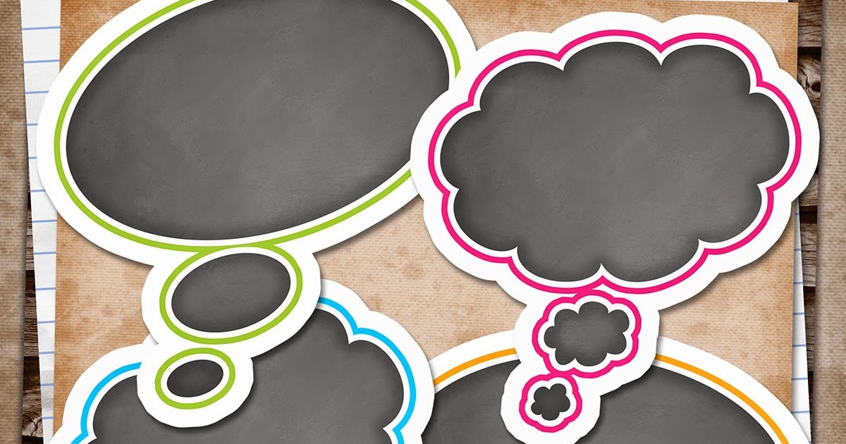 RebeccaB Designs: FREE Printable - Thought Bubbles