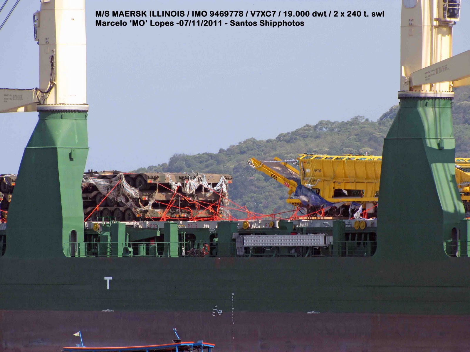 Santos Shiplovers M/S Maersk Illinois / V7XC7 Imagens de sua