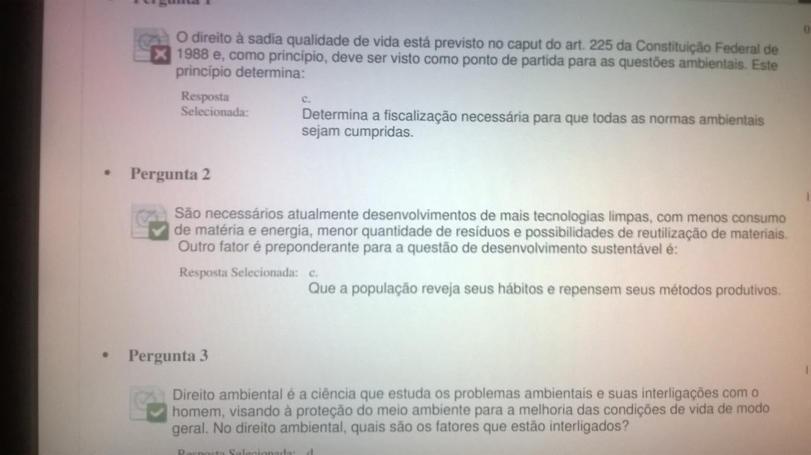 Teleaula - Desenvolvimento Sustentável, Exercícios Desenvolvimento  Sustentável