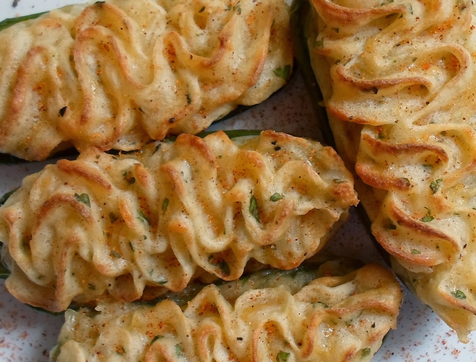 Happier Than A Pig In Mud Cheddar and Parsley Mashed Potato Stuffed