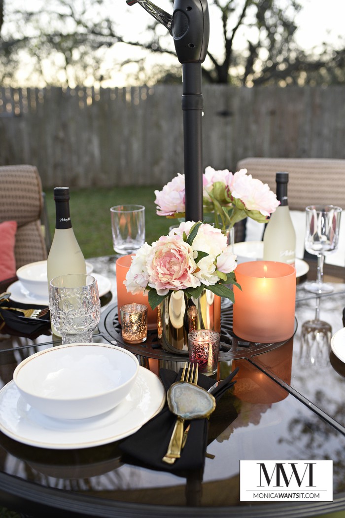 This blogger spent $100 and created a gorgeous outdoor oasis perfect for dining and entertaining. Her post has great ideas, pics and tips for updating an outdoor space with smart shopping and decor.