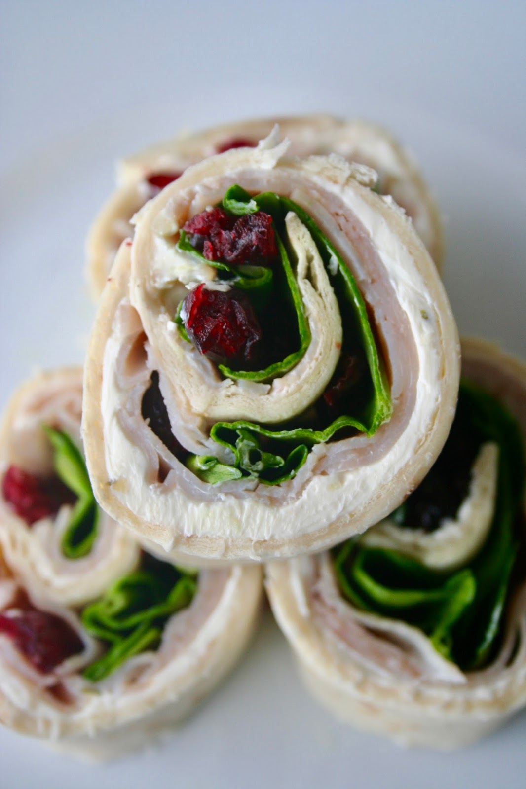 Turkey Cranberry Pinwheels