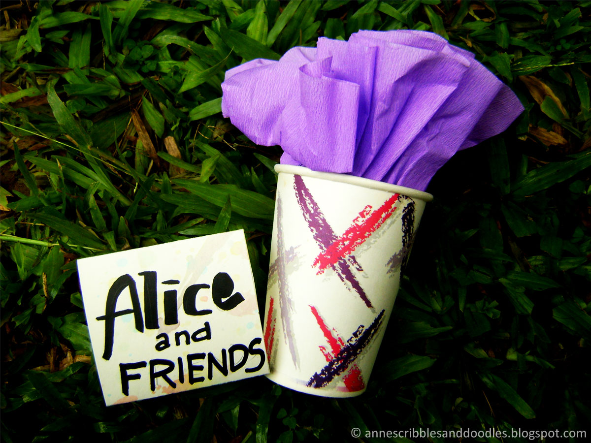 DIY Alice in Wonderland Party Place Card Holders
