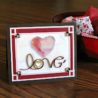 Quilled On Edge Lettering Love Card