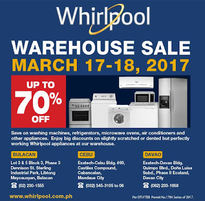 Manila Shopper: Whirlpool, Fujidenzo, Technogas Warehouse ...