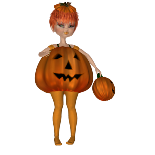 ForgetMeNot: Halloween children and dolls pumpkins