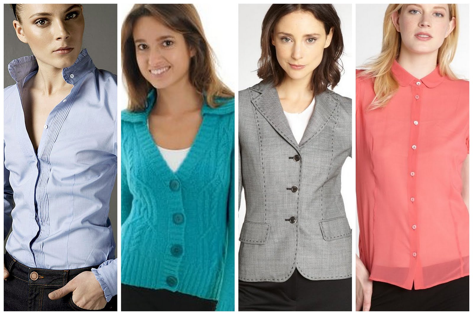 blusas con botones al frente