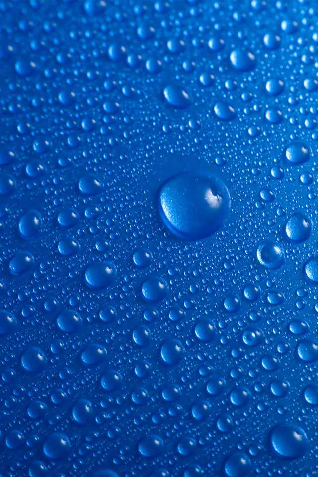 Blue Water Drops  Android Best Wallpaper