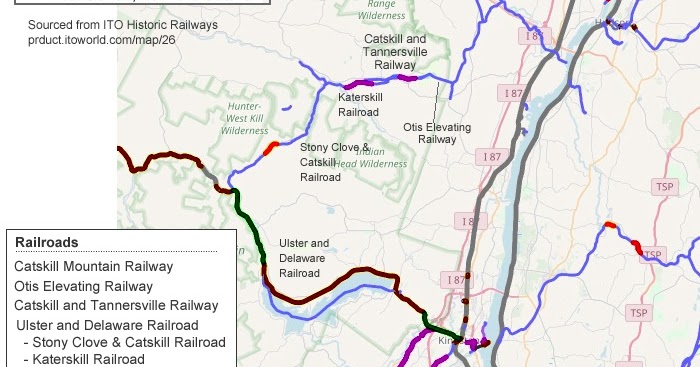 Catskill Mountain Railroad Map Infographics, Maps, Music And More: Catskill Mountain Narrow Gauge Railroads